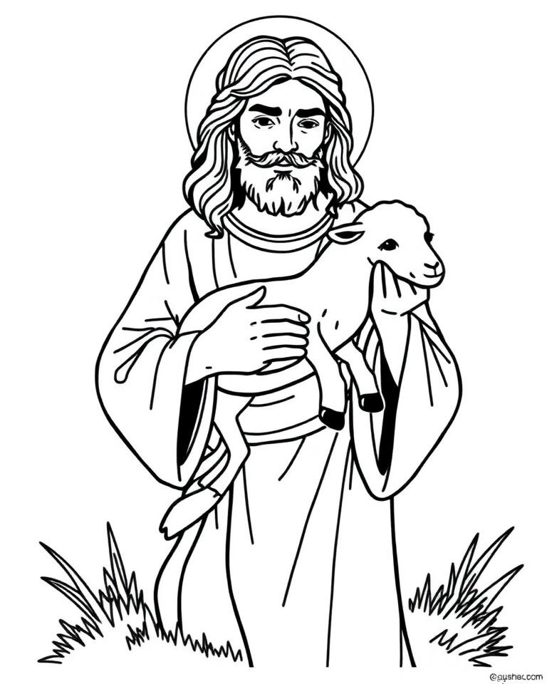 Diseño de Jesús para pintar