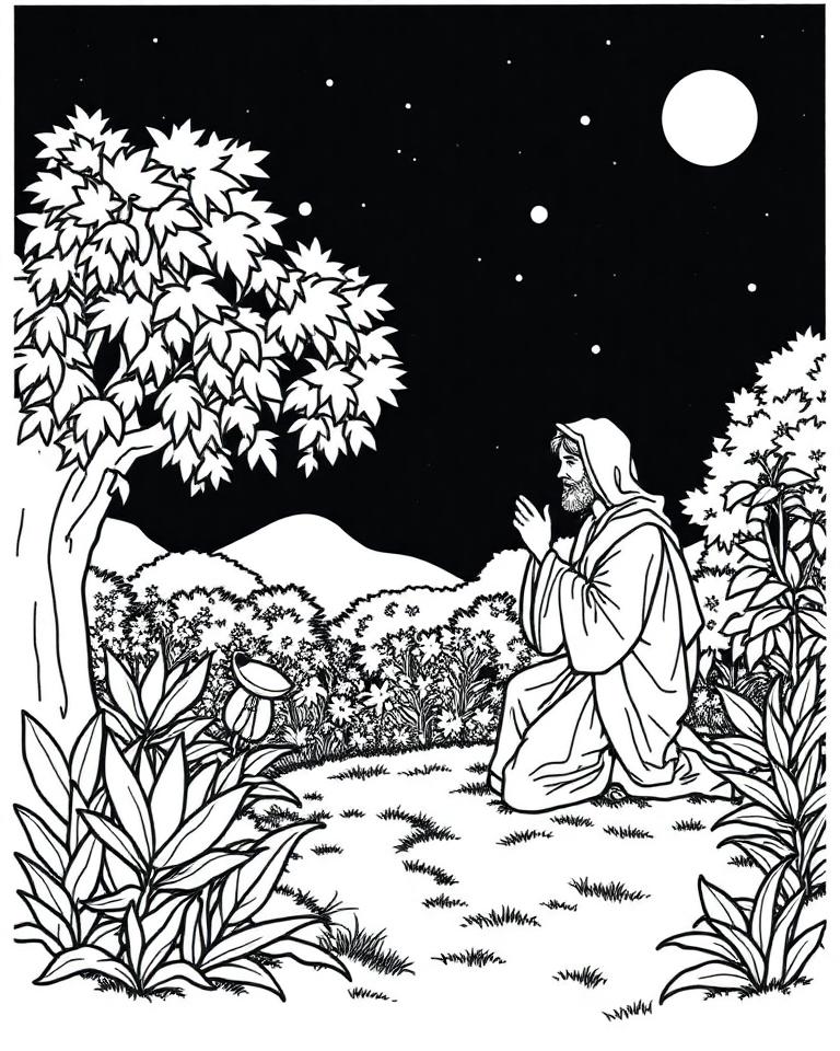 Diseño de Jesús para pintar
