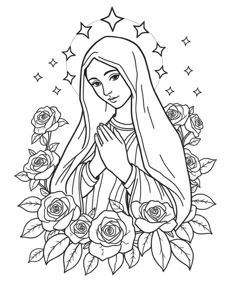 Diseño de la Virgen María